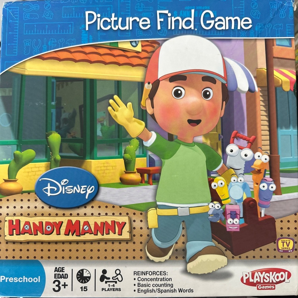 DISNEY HANDY MANNY‎ PICTURE FIND GAME PLAYSKOOL40543